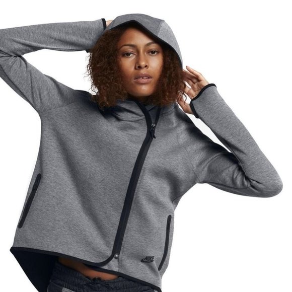 nike tech fleece carbon heather hoodie